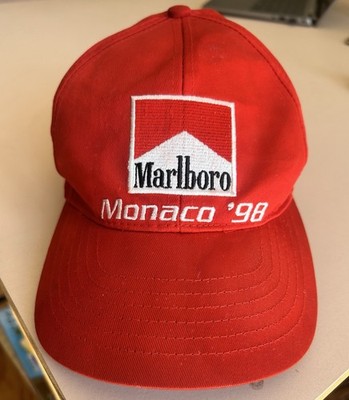Vintage Marlboro Racing Cap Monaco GP Ferrari 1998 F1 Embroidered Logo