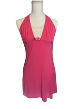 Vintage Pink Dolce And Gabbana Beachwear Cover Up Dress Medium