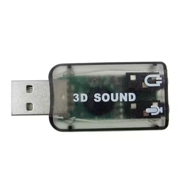 USB External 5.1 Sound Card 3D Virtual Audio Adapter Mic Speaker Plug & Play PC - Image 2 of 4
