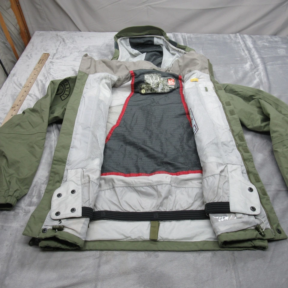 Chaqueta Burton Para Hombre Pequeña Verde Impermeable Con Capucha Snowboard Abrigo Nieve Invierno Foto 2 de 4