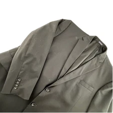 Stafford Big & Tall Executive Super 100s Wool Black Suit Separates Coat 56 Reg