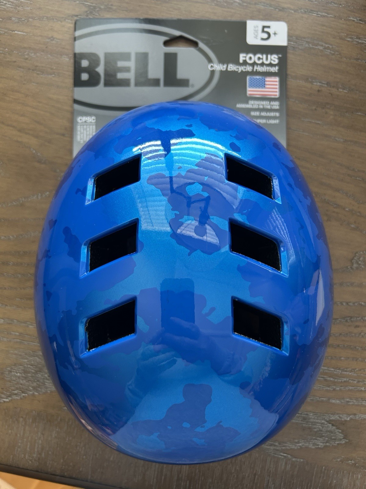 BELL Focus Blue Youth Bicycle Helmet 5+ Light Weight Adjusta