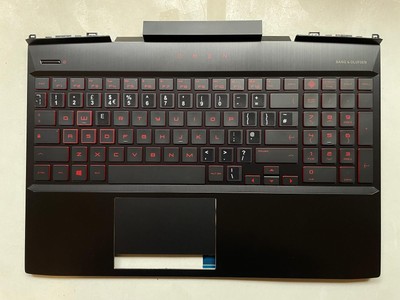 Für HP Omen 15-DC L55704-031 L33165-031 UK Englisch Tastatur mit Aufklebern NEU