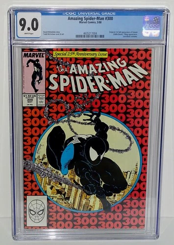 Amazing Spiderman #300 Vintage Marvel Comic CGC 9.0 1st Appearance Venom 🕷️🕸️