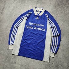 Vintage Football Shirt Soccer Jersey Template Adidas Mens Size S Long Sleeve 