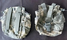 US Military 1 Quart Canteen Pouch, General Purpose, Set of 2, ACU, MOLLE,  VGC