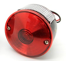 New Round Tail Lamp With License Light For 1945-1975 Jeep Willys Cj3 Cj5 Cj6