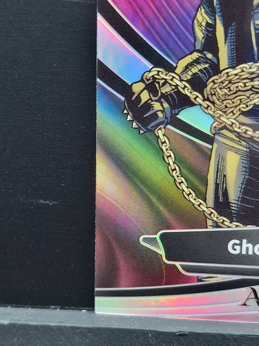 Tarjeta Kakawow Marvel Aura 2025 #AM-I-22 Ghost Rider refractor plateado casi nueva - Imagen 4 de 6