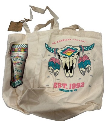 New with tags Arizona Iced Tea Tote Bag Brooklyn Cow Skull