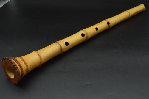 Japanese antique Vintage Shakuhachi Flute Instrument length 60.0cm Bamboo Japan