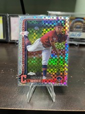 2025 Topps Chrome X-Fractor Tanner Bibee #236 Guardians 