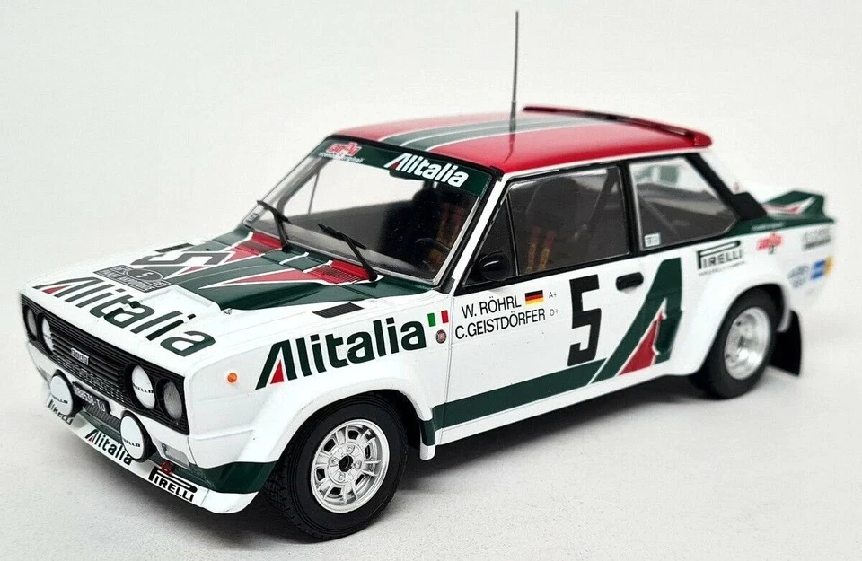 IXO MODELS 1:24 AUTO FIAT 131 ABARTH #5 ROHRL RALLY ACROPOLIS 1978 24RAL003A - Immagine 3 di 4