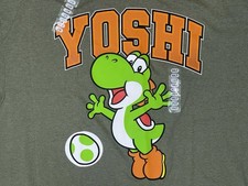 Super Mario Nintendo Mens Yoshi Graphic T-Shi...