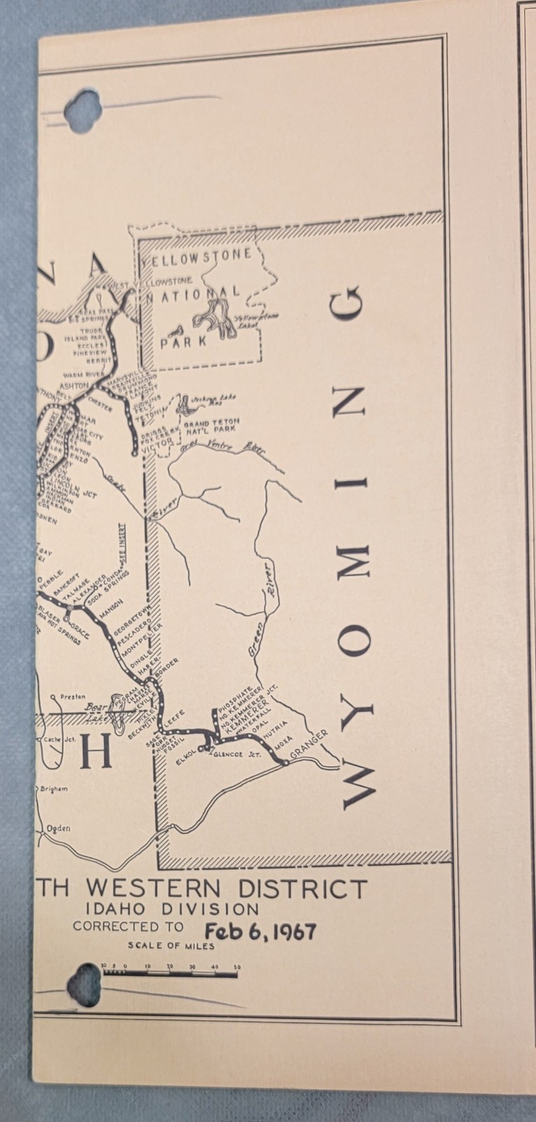 1960's UNION PACIFIC RAILROAD Assorted IDAHO DIVISION Employee TIME TABLE Lot