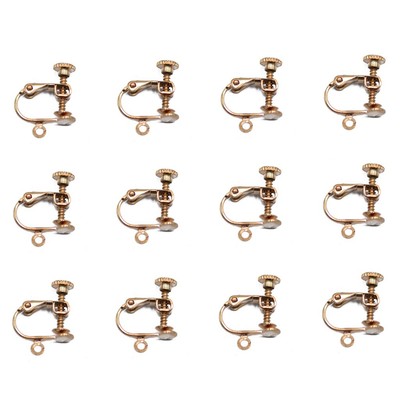 12x Rose    Earring Findings W/  & Ball