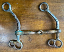Vintage Antique Snaffle Cow Horse Bridle Bit