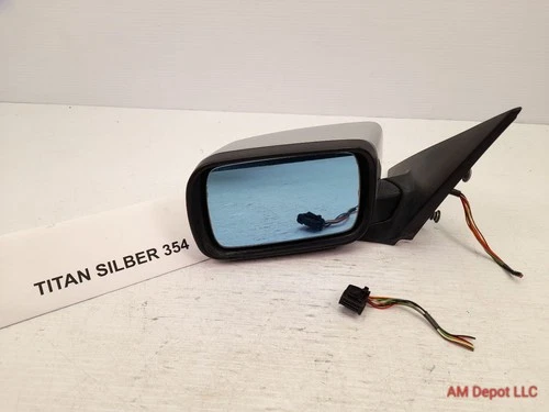2000 BMW 330xi 330i 325i E46 Sedan Front Left Side View Mirror Silver CAUTION