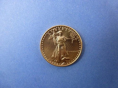 1987 - $ 10 AMERICAN EAGLE  1/4 oz  -  FINE GOLD COIN - ( KEY DATE )