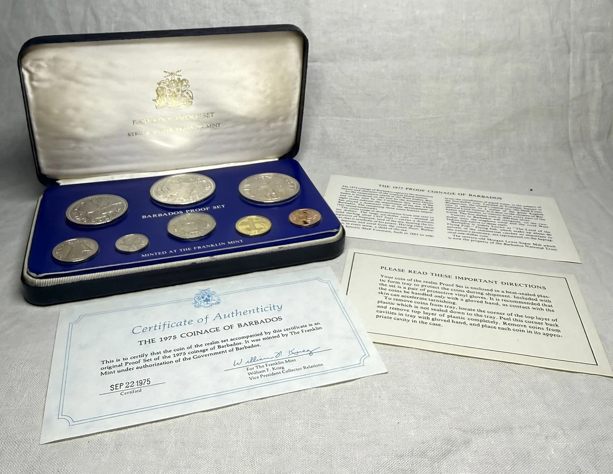 Silver 1975 Barbadian Coins for sale | eBay