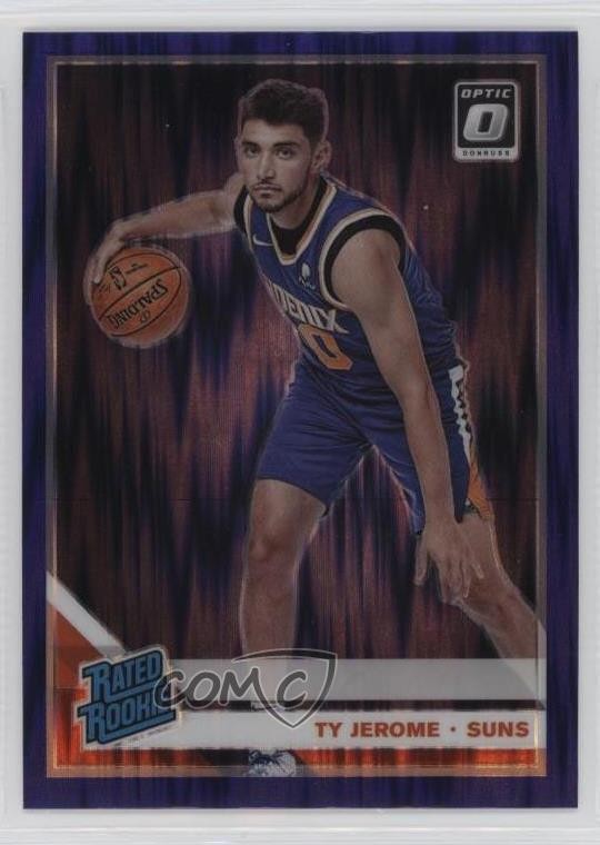 2019-20 Panini Donruss Optic Rated Rookie Purple Shock Prizm Ty Jerome #167 05gv
