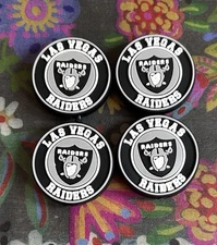 4 Piece LAS VEGAS Football Team Silicone Focal Beads DIY Jewelry Pens+ NEW