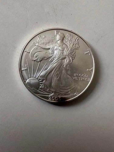 2005 American Silver Eagle 1 Ounce Fine .999 Silver BU