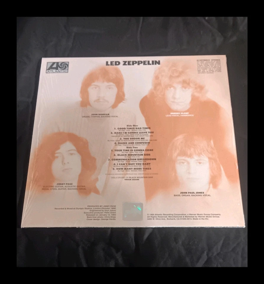 LED Zeppelin 180g Remastered Vinyl Record (1969 Debut Album) - Image 2 of 4