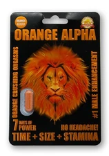 Orange Alpha 6000 Mens Sex Enhancer Pills, (12) Packs 