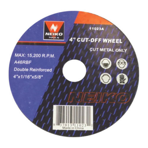 20 4" NEIKO CUT-OFF WHEELS METAL FITS ANGLE GRINDER 5/8" ARBOR 11023A