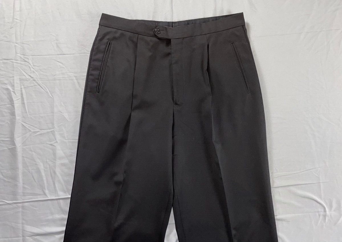 スーツ Emporio Armani basic trousers Armani Collezioni Single Pleat Formal Tuxedo Pants w/ Leg