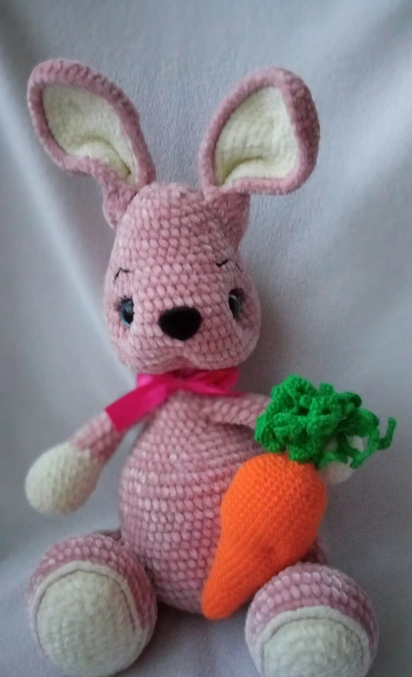 Kuscheltier Plüschtier Hase Perfekte Geschenk Handarbeit - Bild 2 von 4