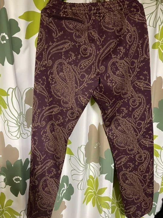 NEEDLES Track Pants 21FW Poly Jacquard Paisley Size-S Used from Japan