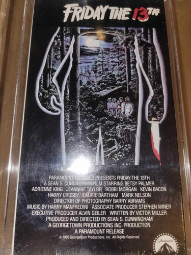 Friday The 13th VHS Horror Slasher Movie Video 1994 SEALED Graded VHS DNA 9.4 - Imagen 2 de 8
