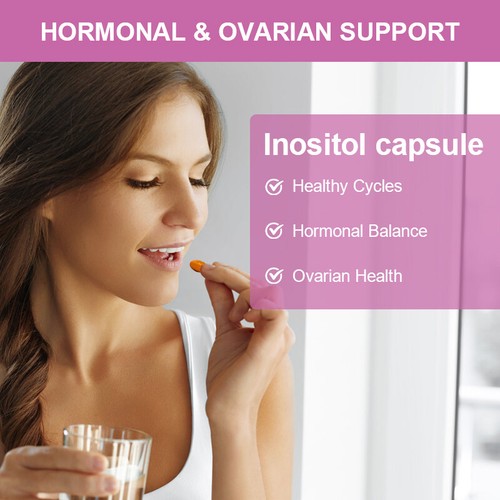 Myo Inositol & D Chiro Inositol 120 Softgels With Folate & Vitamin D3 - Picture 3 of 9