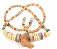 Peru Shakira Stone Bead Necklace Ethnic Handmade Fish Inca 18 41 Cm Peru Shakira Stone Bead Necklace Ethnic Handmade Fish Inca 18 41 Cm