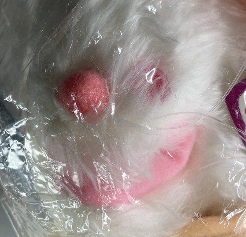 Vintage 1980 New Old Stock Furry Huggem’s Large 38” White Rabbit Wrap Handpuppe - Bild 3 von 5