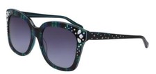 NEW Draper James DJ 7013 400 Blue Plaid Sunglasses with Grey Lenses  Case