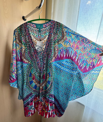 ETOILE DE MER Tunika Celeste multicolor Gr. 52/54 Neu