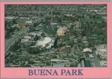 Aerial View Buena Park Knotts Berry Farm California Postcard