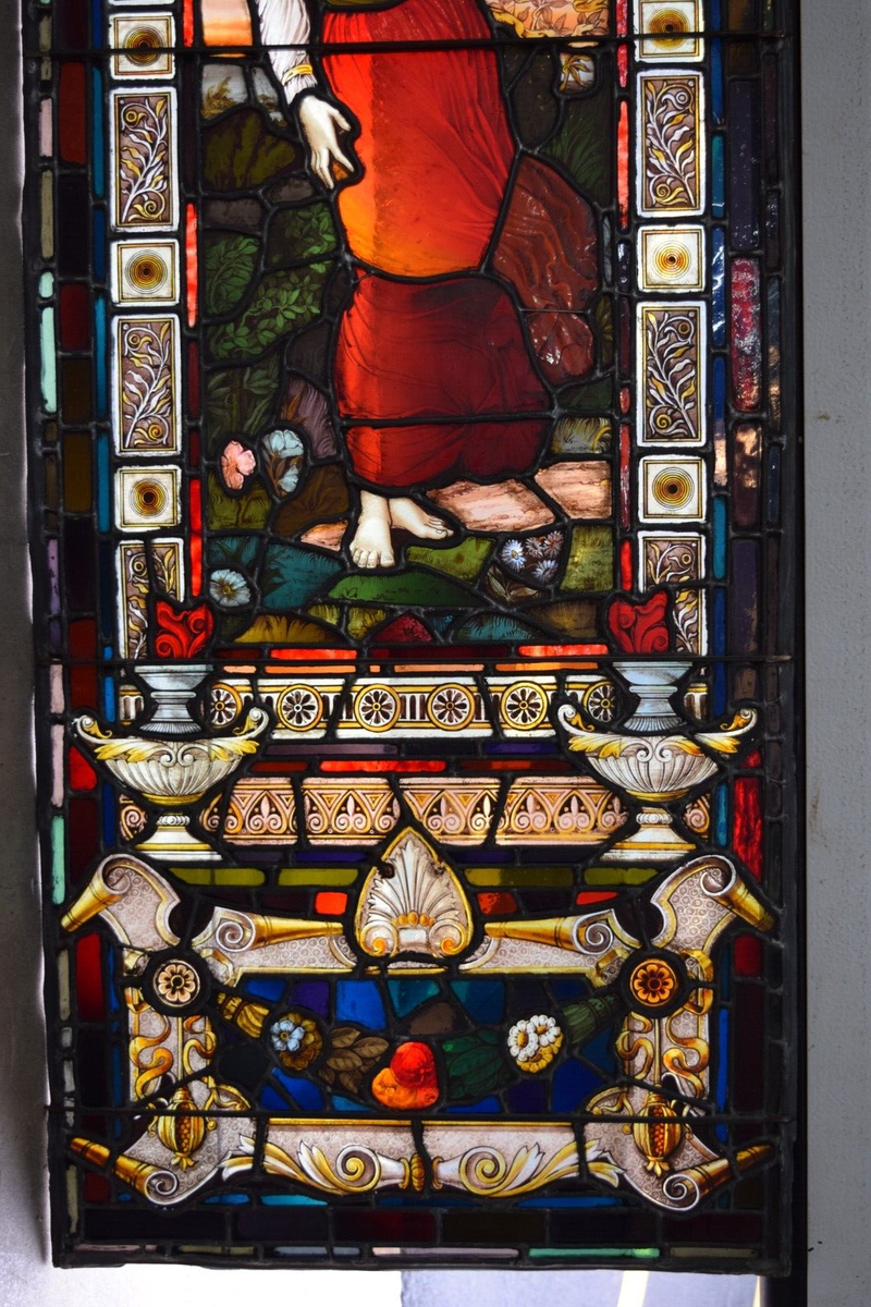 Beautiful Older English Stained Glass Window, 20