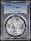 1880-S $1 Morgan Silver Dollar PCGS MS 62 | Uncirculated UNC
