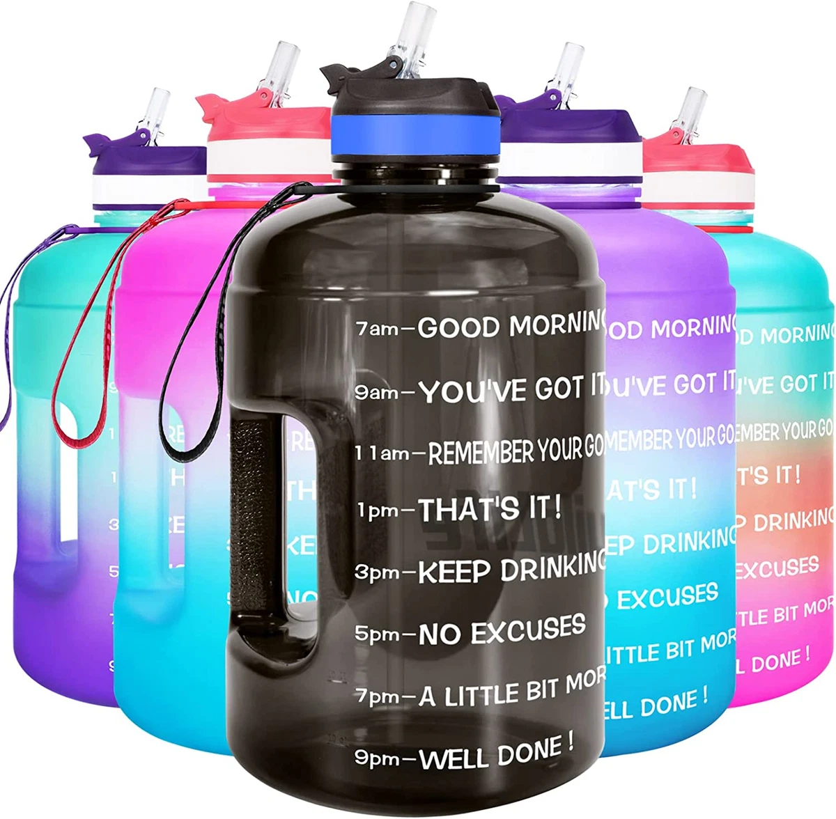 Gallon Water Bottle with Straw 128Oz Large Water Bottles with