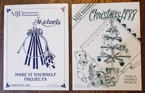 Make It Yourself Projects Paperback 1986, 1988 MJDesigns Christmas Crafts