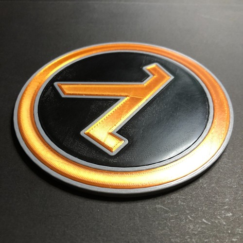 Half Life Logo Coaster - 3D Printed - Picture 7 of 20
