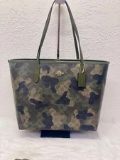 NWT Coach City Tote Bag In Signature Camo Print CV953