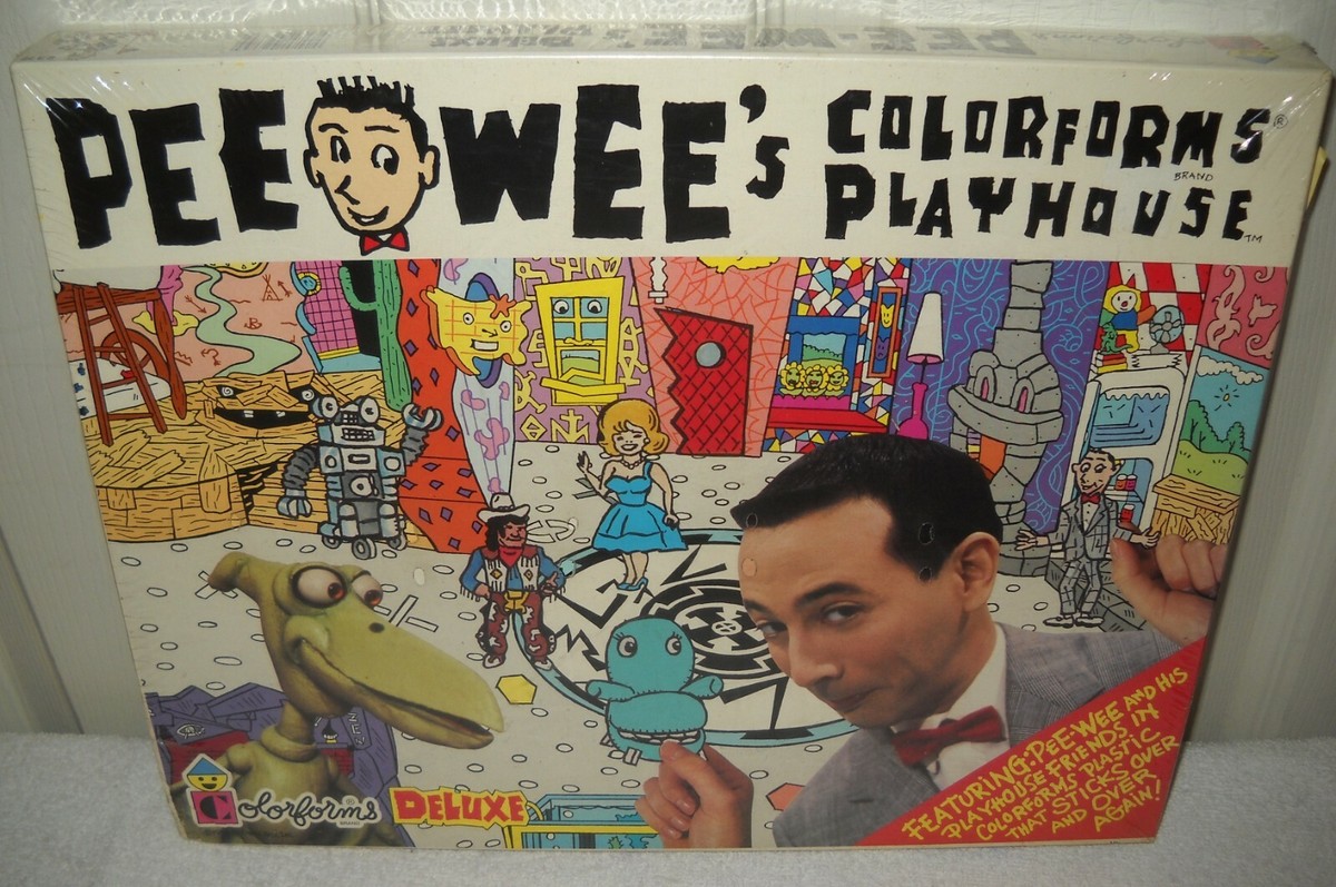 10247 NRFB Vintage Pee Wee's Playhouse Deluxe Colorforms Set