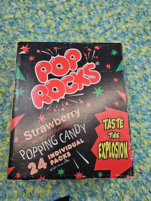 Pop Rocks Strawberry Hard Candy, 0.33 Oz, 24 Pieces 