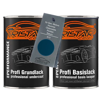 Autolack Set Dose für GM Hummer Pontiac Saturn 61U Aqua Blue Metallic 2,0L