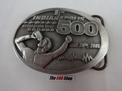 2005 Indianapolis 500 Belt Buckle Limited Edition 281 of 500 Pewter Dan Wheldon