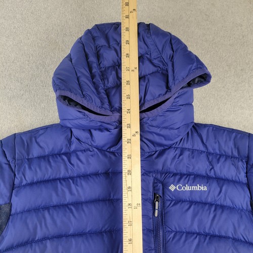 Columbia Jacket Youth Girls XL 18/20 Blue Saphire Powder Lite Novelty Hooded - Picture 4 of 15